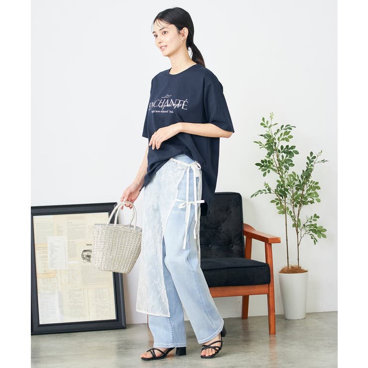 【コットン100%】クラシックロゴTシャツ | a.v.v【WOMEN】 | 詳細画像7 