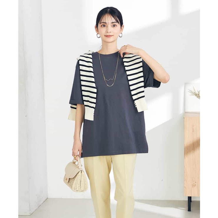 【UVカット 接触冷感 コットン100％】大人のロールアップハーフスリーブオーバ… | a.v.v【WOMEN】 | 詳細画像18 