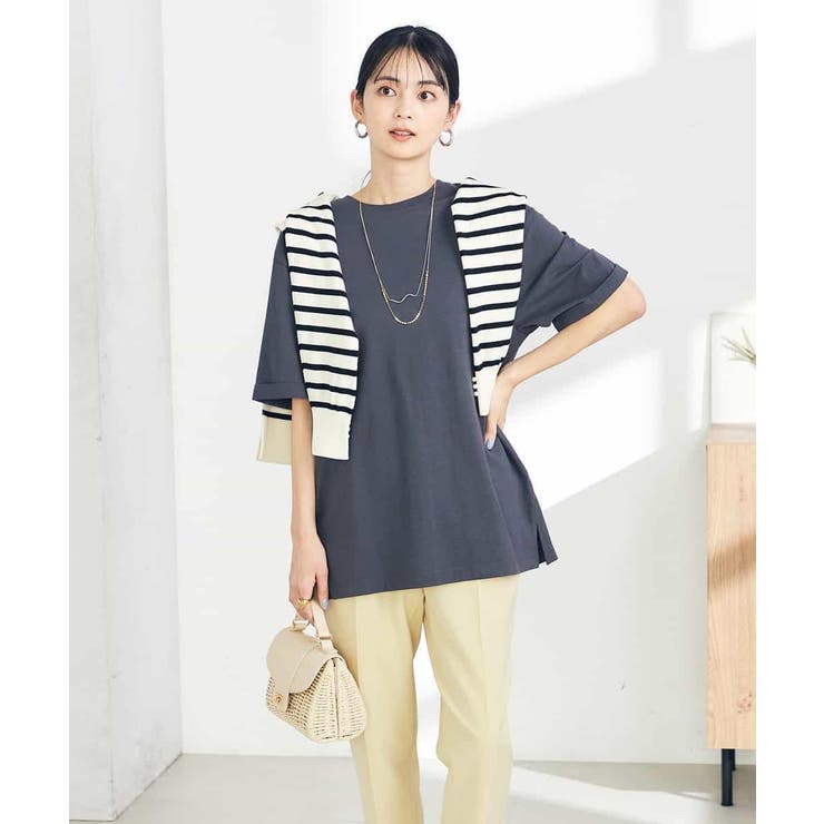 【UVカット 接触冷感 コットン100％】大人のロールアップハーフスリーブオーバ… | a.v.v【WOMEN】 | 詳細画像19 