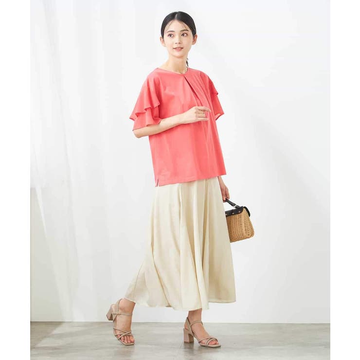 【接触冷感/UVカット】2WAY シフォンケープカットソー | a.v.v【WOMEN】 | 詳細画像10 