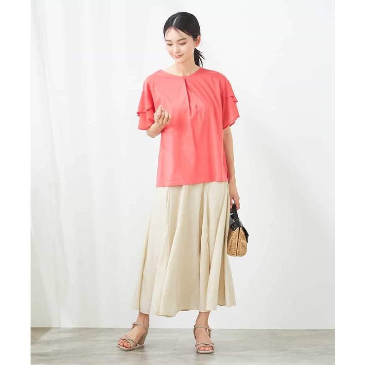 【接触冷感/UVカット】2WAY シフォンケープカットソー | a.v.v【WOMEN】 | 詳細画像11 