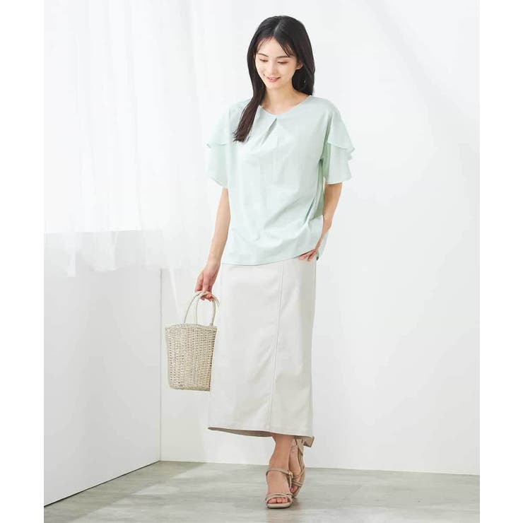 【接触冷感/UVカット】2WAY シフォンケープカットソー | a.v.v【WOMEN】 | 詳細画像15 