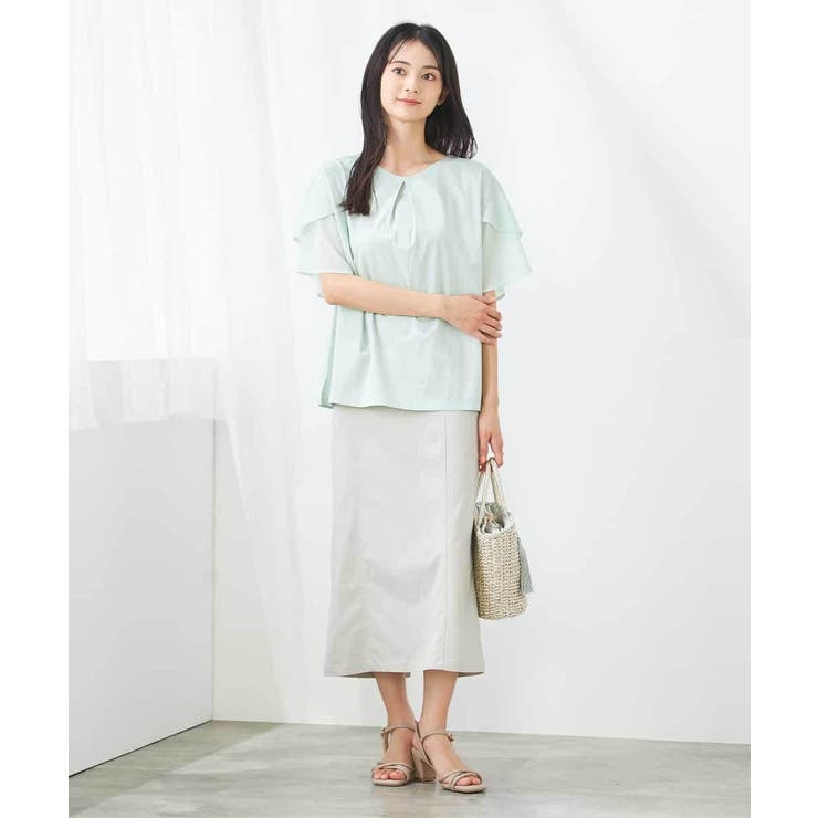 【接触冷感/UVカット】2WAY シフォンケープカットソー | a.v.v【WOMEN】 | 詳細画像17 