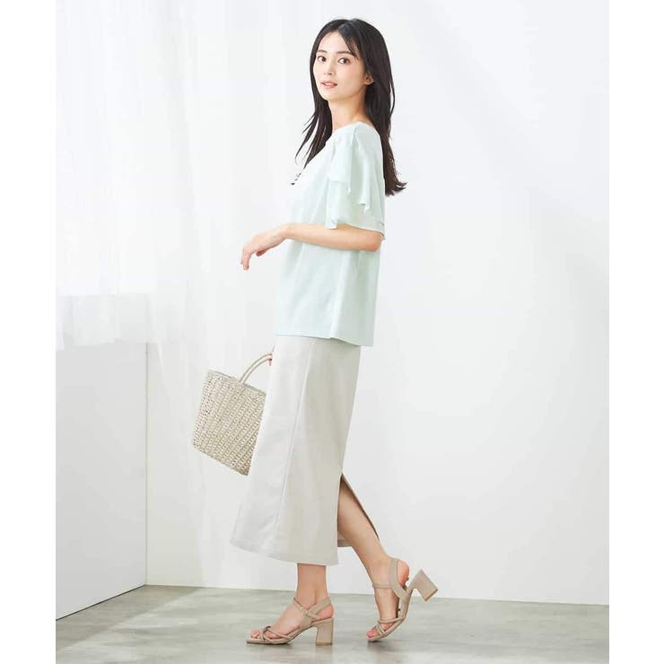 【接触冷感/UVカット】2WAY シフォンケープカットソー | a.v.v【WOMEN】 | 詳細画像19 