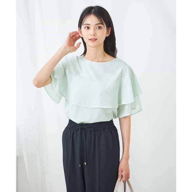 【接触冷感/UVカット】2WAY シフォンケープカットソー | a.v.v【WOMEN】 | 詳細画像21 