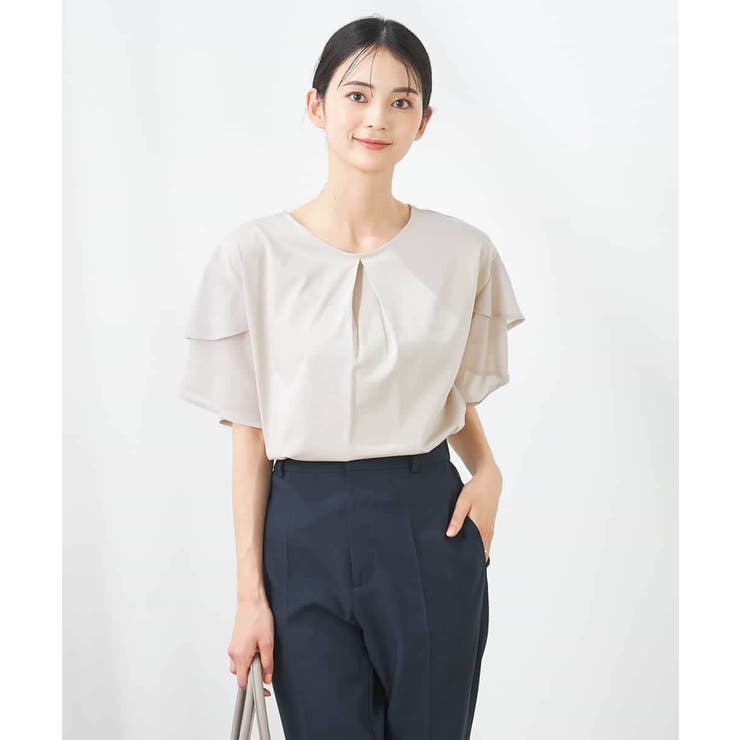 【接触冷感/UVカット】2WAY シフォンケープカットソー | a.v.v【WOMEN】 | 詳細画像33 