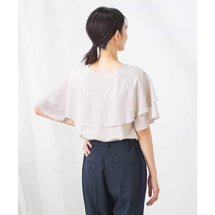 【接触冷感/UVカット】2WAY シフォンケープカットソー | a.v.v【WOMEN】 | 詳細画像34 