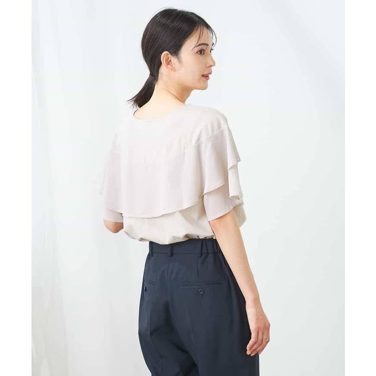 【接触冷感/UVカット】2WAY シフォンケープカットソー | a.v.v【WOMEN】 | 詳細画像35 