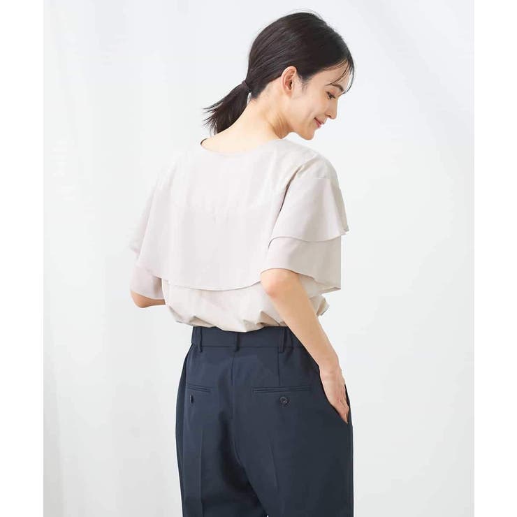 【接触冷感/UVカット】2WAY シフォンケープカットソー | a.v.v【WOMEN】 | 詳細画像36 