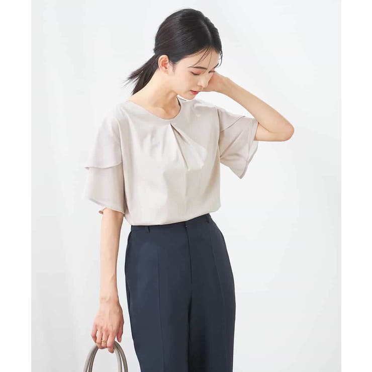 【接触冷感/UVカット】2WAY シフォンケープカットソー | a.v.v【WOMEN】 | 詳細画像38 