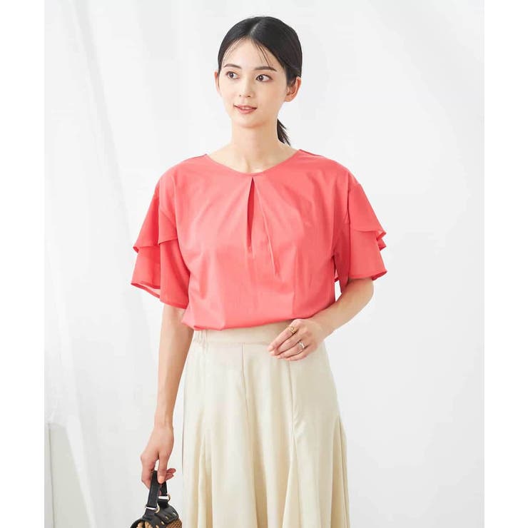 【接触冷感/UVカット】2WAY シフォンケープカットソー | a.v.v【WOMEN】 | 詳細画像4 