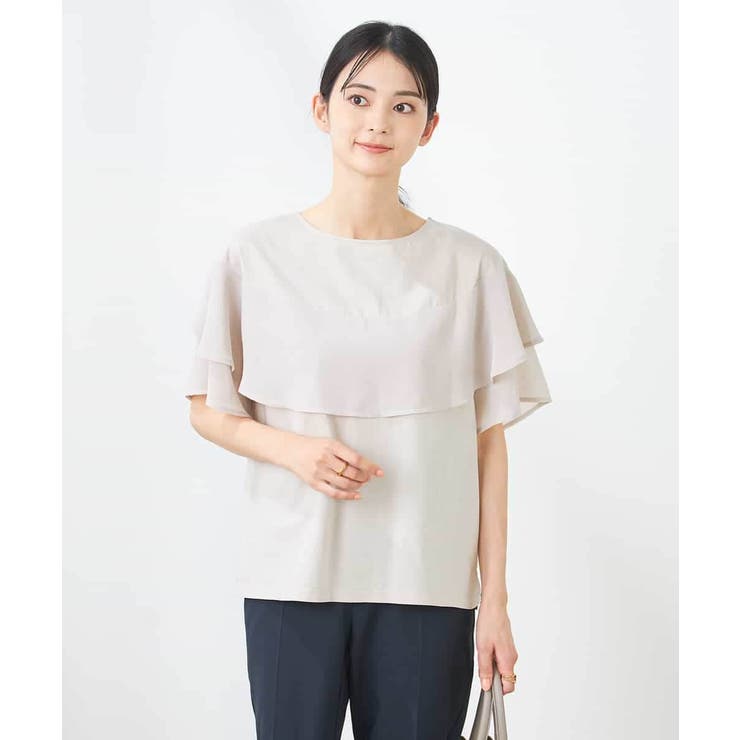 【接触冷感/UVカット】2WAY シフォンケープカットソー | a.v.v【WOMEN】 | 詳細画像41 