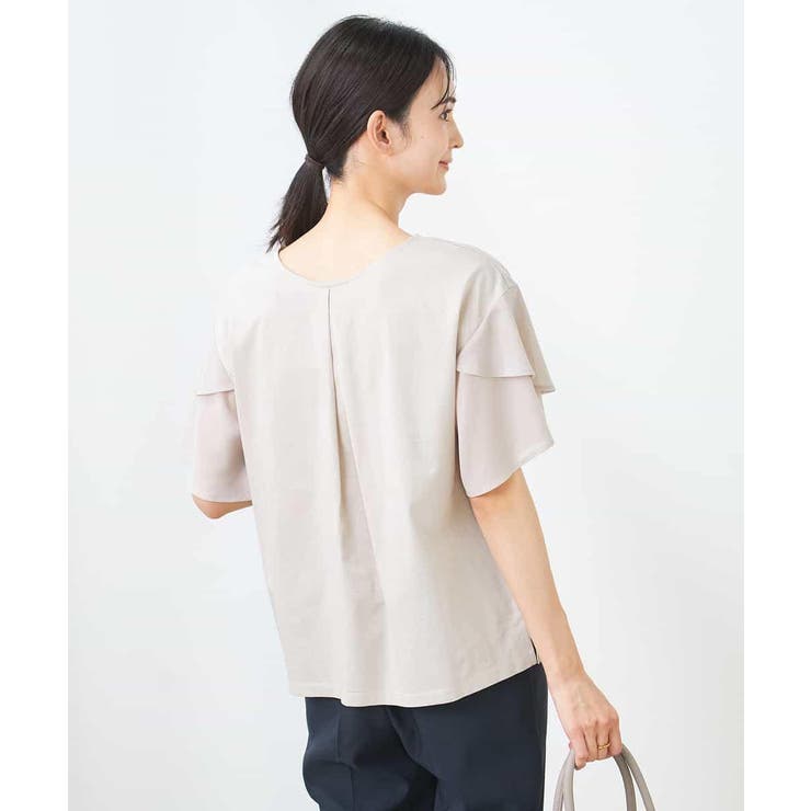 【接触冷感/UVカット】2WAY シフォンケープカットソー | a.v.v【WOMEN】 | 詳細画像42 