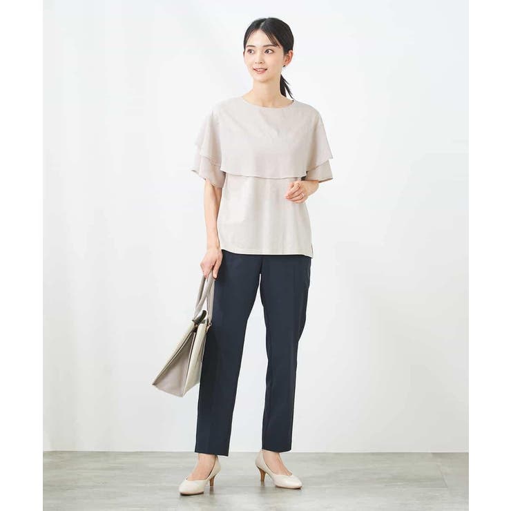 【接触冷感/UVカット】2WAY シフォンケープカットソー | a.v.v【WOMEN】 | 詳細画像46 