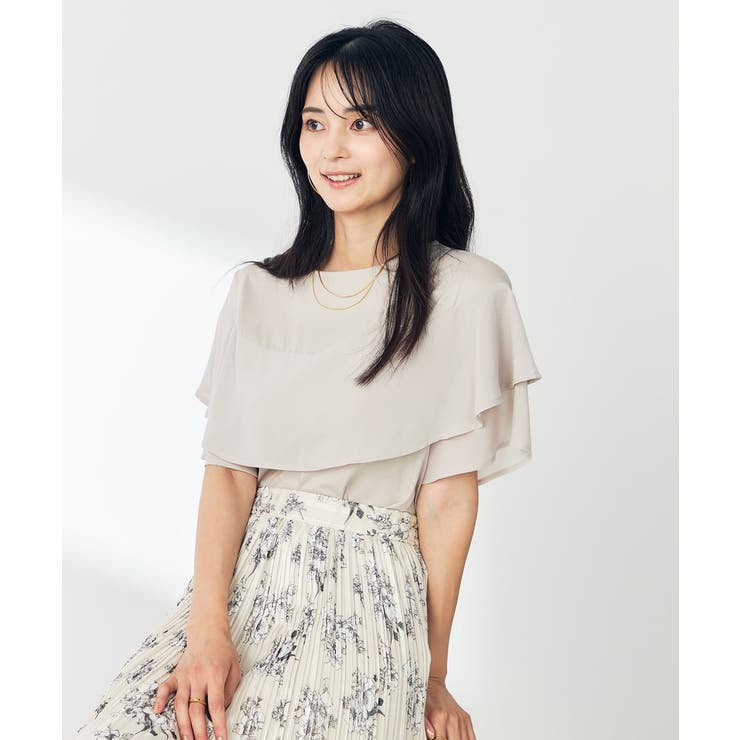 【接触冷感/UVカット】2WAY シフォンケープカットソー | a.v.v【WOMEN】 | 詳細画像48 