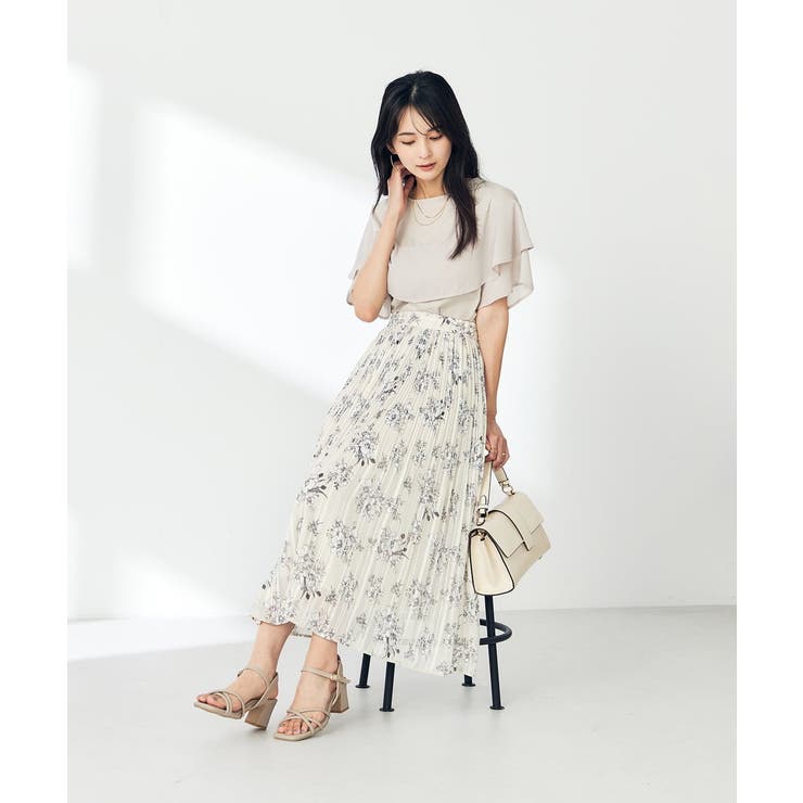 【接触冷感/UVカット】2WAY シフォンケープカットソー | a.v.v【WOMEN】 | 詳細画像52 