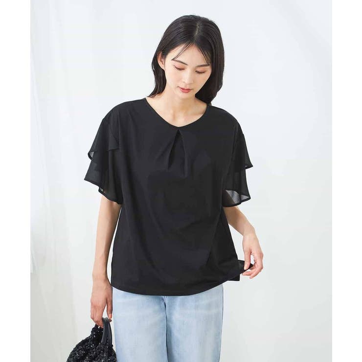 【接触冷感/UVカット】2WAY シフォンケープカットソー | a.v.v【WOMEN】 | 詳細画像55 