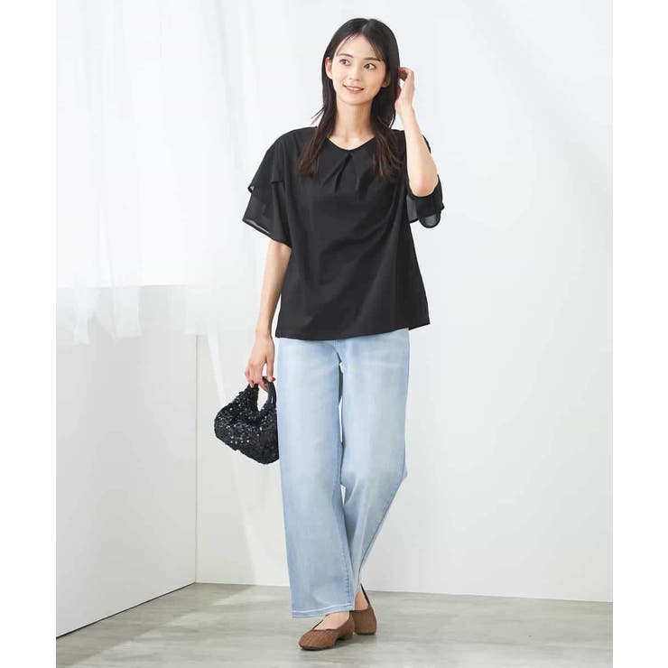 【接触冷感/UVカット】2WAY シフォンケープカットソー | a.v.v【WOMEN】 | 詳細画像60 