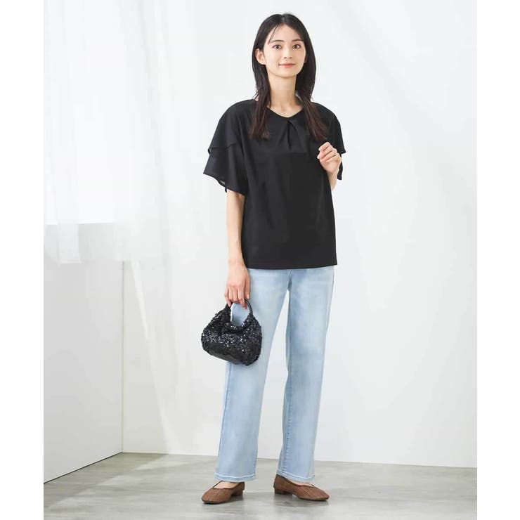 【接触冷感/UVカット】2WAY シフォンケープカットソー | a.v.v【WOMEN】 | 詳細画像61 