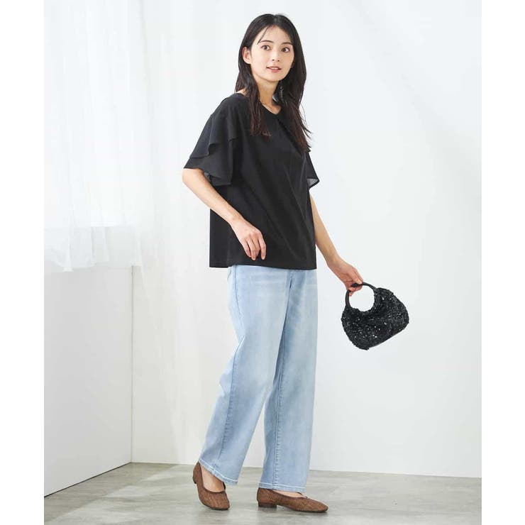 【接触冷感/UVカット】2WAY シフォンケープカットソー | a.v.v【WOMEN】 | 詳細画像62 