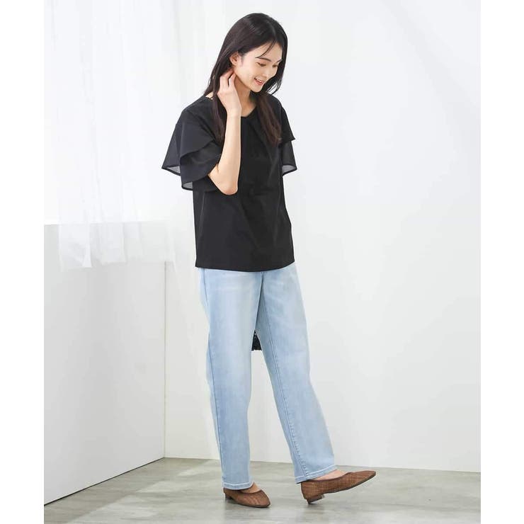 【接触冷感/UVカット】2WAY シフォンケープカットソー | a.v.v【WOMEN】 | 詳細画像63 