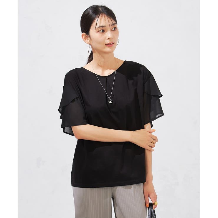 【接触冷感/UVカット】2WAY シフォンケープカットソー | a.v.v【WOMEN】 | 詳細画像64 