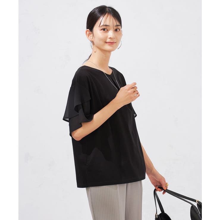 【接触冷感/UVカット】2WAY シフォンケープカットソー | a.v.v【WOMEN】 | 詳細画像65 