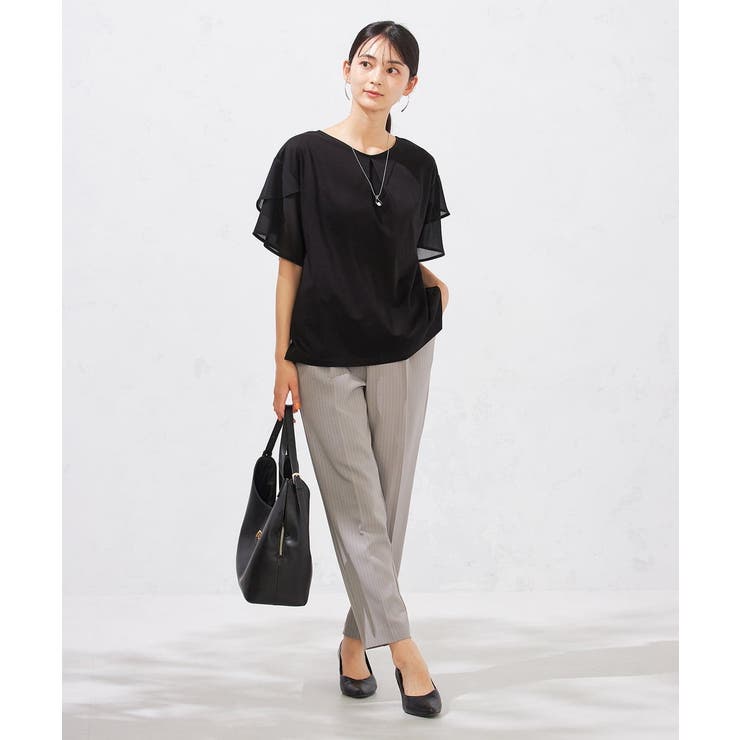 【接触冷感/UVカット】2WAY シフォンケープカットソー | a.v.v【WOMEN】 | 詳細画像66 