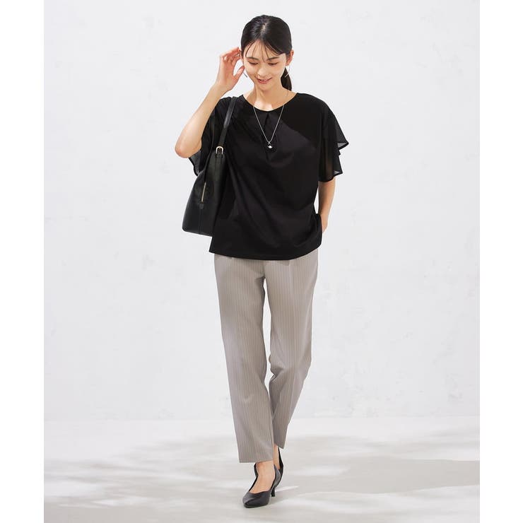 【接触冷感/UVカット】2WAY シフォンケープカットソー | a.v.v【WOMEN】 | 詳細画像68 