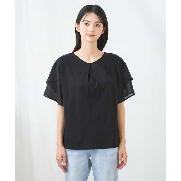 【接触冷感/UVカット】2WAY シフォンケープカットソー | a.v.v【WOMEN】 | 詳細画像69 