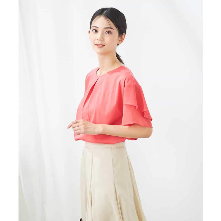 【接触冷感/UVカット】2WAY シフォンケープカットソー | a.v.v【WOMEN】 | 詳細画像7 