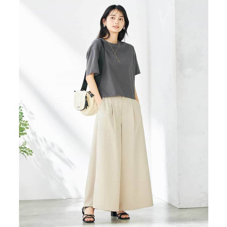 【コットン100％】大人のクロップドロゴTシャツ | a.v.v【WOMEN】 | 詳細画像8 