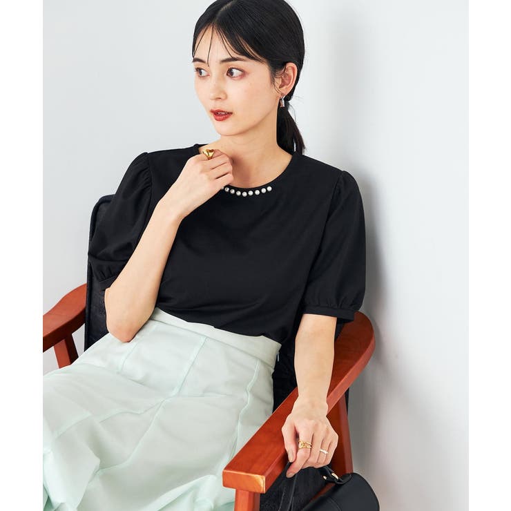 【UVカット】パール調ネックトップス | a.v.v【WOMEN】 | 詳細画像16 