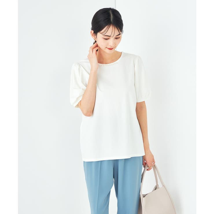 【UVカット】パール調ネックトップス | a.v.v【WOMEN】 | 詳細画像2 