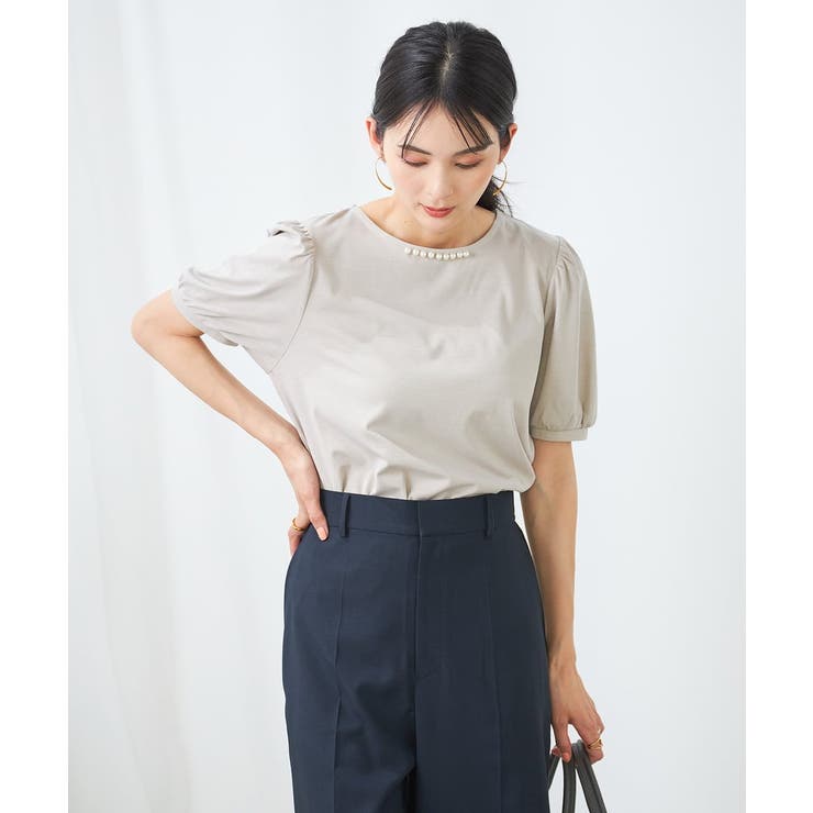 【UVカット】パール調ネックトップス | a.v.v【WOMEN】 | 詳細画像23 