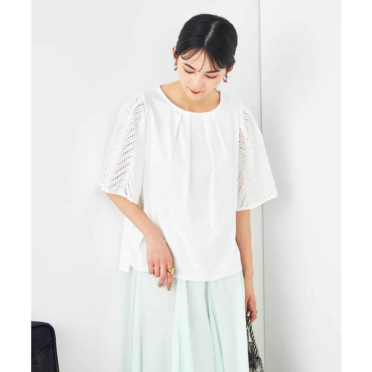 リーフレーススリーブトップス | a.v.v【WOMEN】 | 詳細画像16 