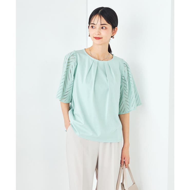 リーフレーススリーブトップス | a.v.v【WOMEN】 | 詳細画像2 