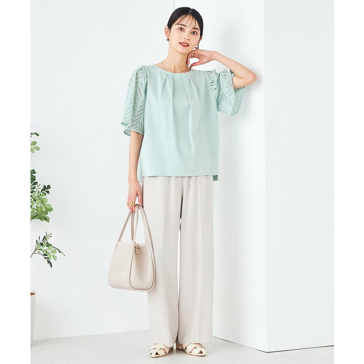 リーフレーススリーブトップス | a.v.v【WOMEN】 | 詳細画像9 