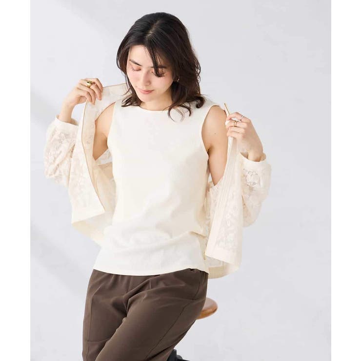 ベーシックテレコタンクトップ | a.v.v【WOMEN】 | 詳細画像14 