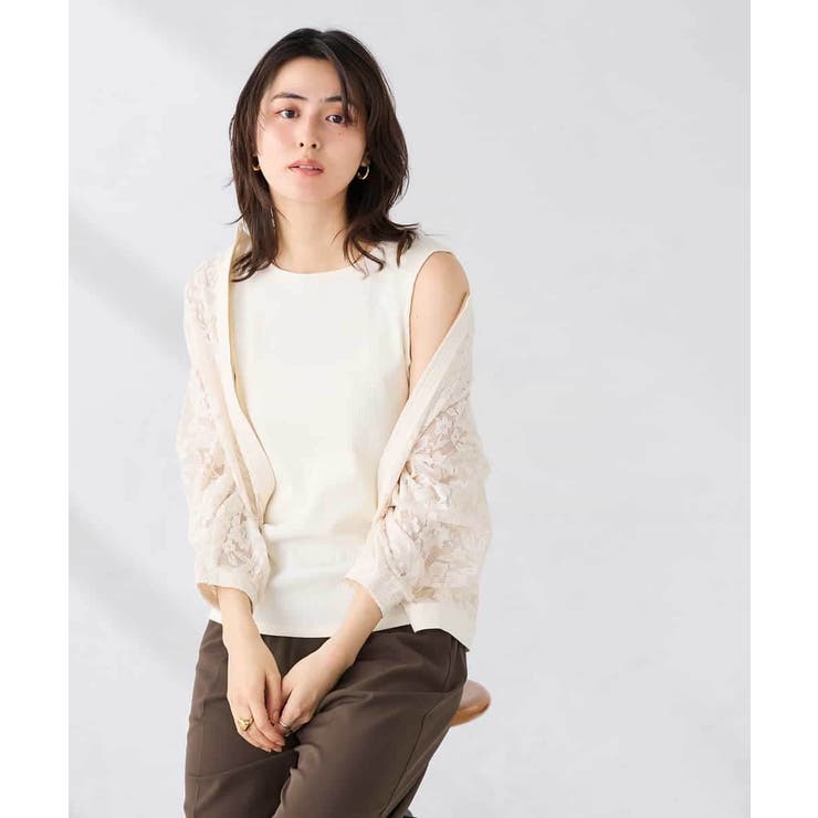 ホワイト | ベーシックテレコタンクトップ | a.v.v【WOMEN】