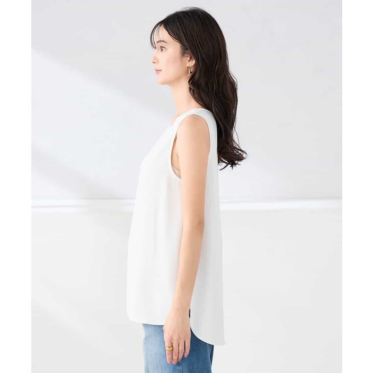 【イージーケア】ラウンドヘムロングタンクトップ | a.v.v【WOMEN】 | 詳細画像16 