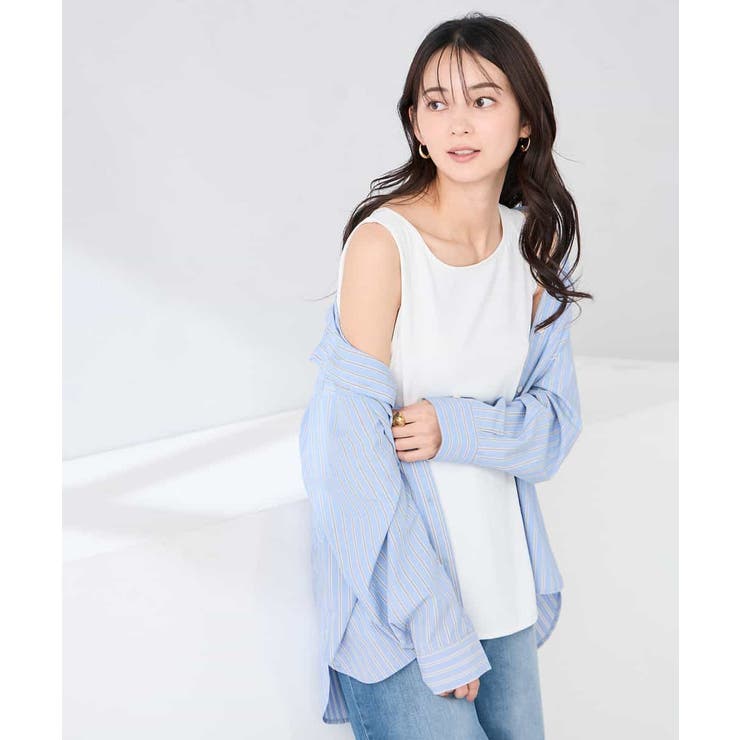 【イージーケア】ラウンドヘムロングタンクトップ | a.v.v【WOMEN】 | 詳細画像7 