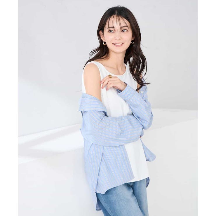 【イージーケア】ラウンドヘムロングタンクトップ | a.v.v【WOMEN】 | 詳細画像9 