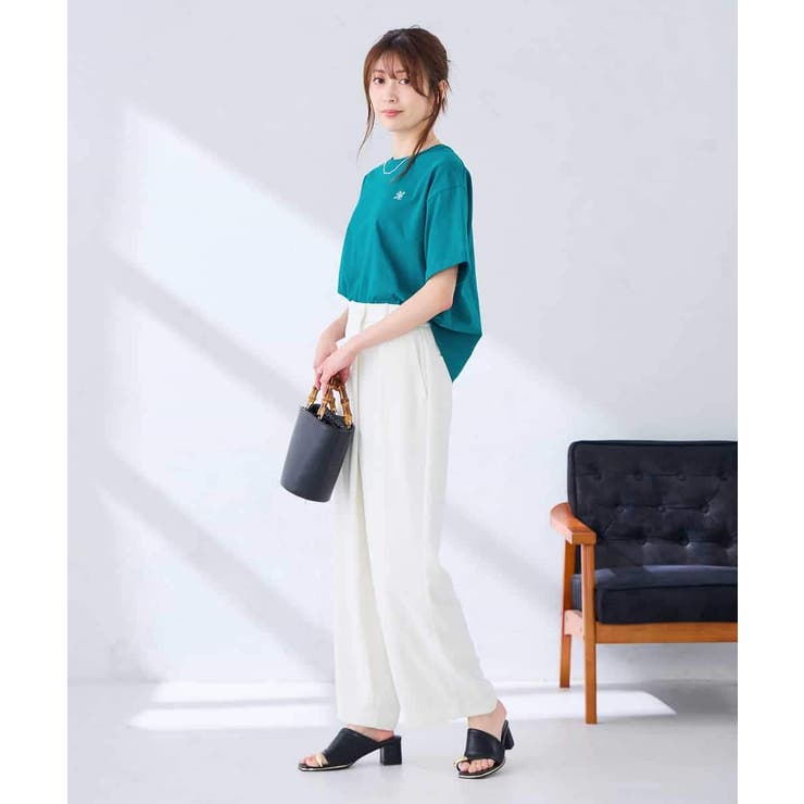 大人のクロップド刺繍Tシャツ【UVカット・接触冷感】 | a.v.v【WOMEN】 | 詳細画像15 