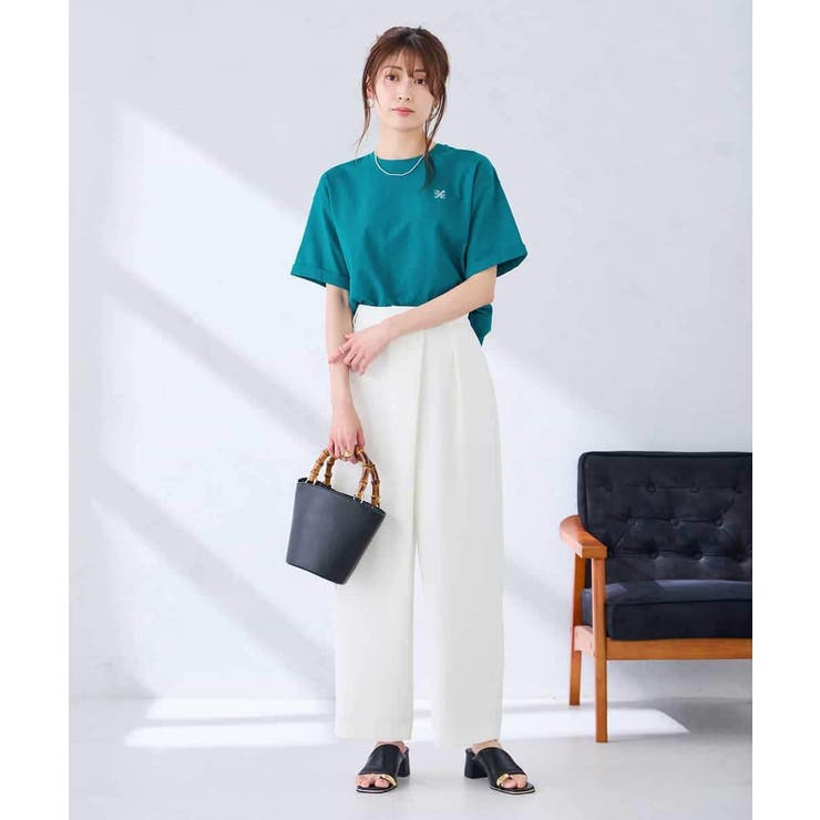 大人のクロップド刺繍Tシャツ【UVカット・接触冷感】 | a.v.v【WOMEN】 | 詳細画像16 