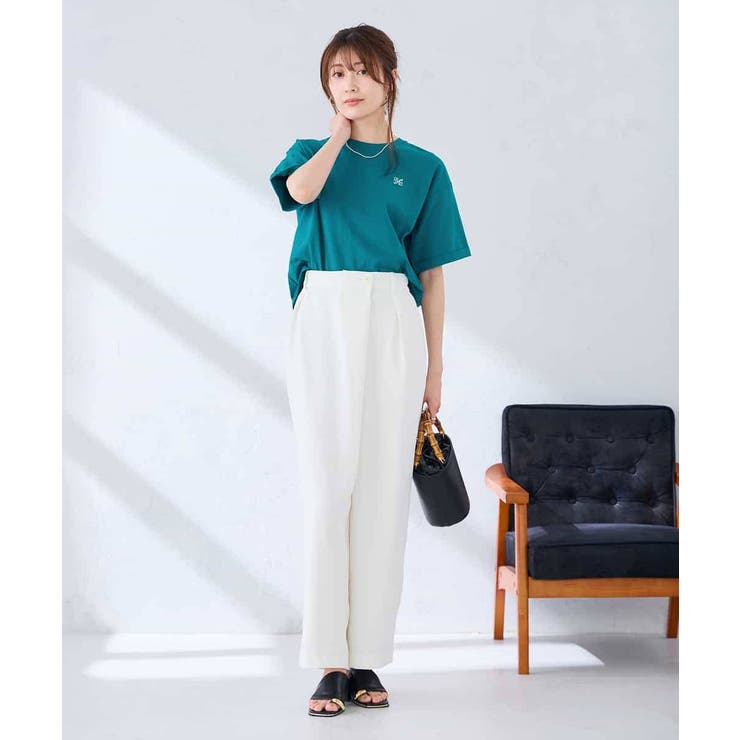 大人のクロップド刺繍Tシャツ【UVカット・接触冷感】 | a.v.v【WOMEN】 | 詳細画像17 