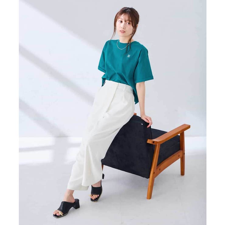 大人のクロップド刺繍Tシャツ【UVカット・接触冷感】 | a.v.v【WOMEN】 | 詳細画像20 
