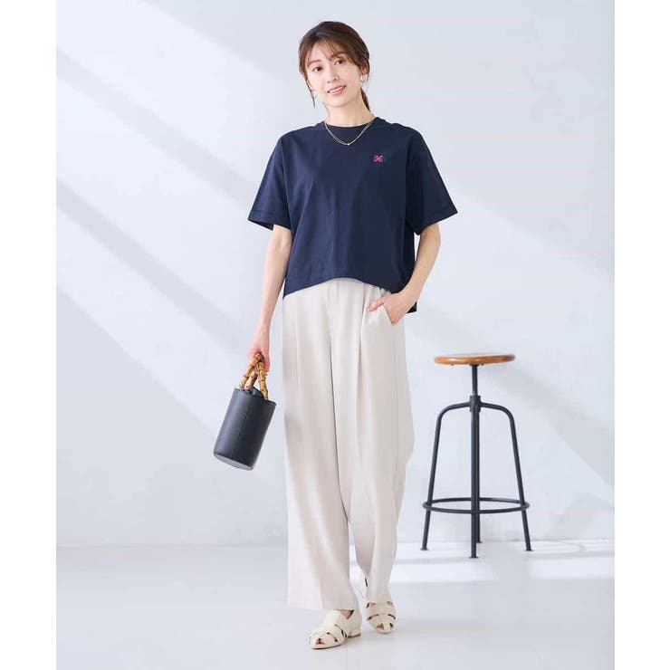 大人のクロップド刺繍Tシャツ【UVカット・接触冷感】 | a.v.v【WOMEN】 | 詳細画像22 