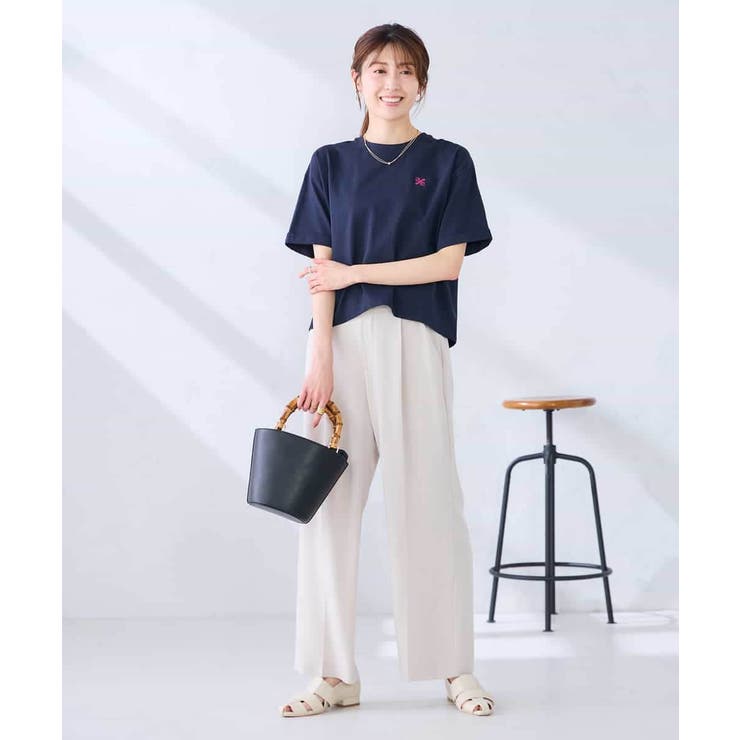 大人のクロップド刺繍Tシャツ【UVカット・接触冷感】 | a.v.v【WOMEN】 | 詳細画像23 