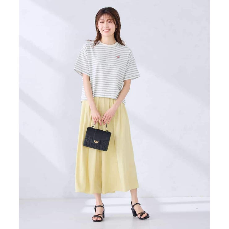 大人のクロップド刺繍Tシャツ【UVカット・接触冷感】 | a.v.v【WOMEN】 | 詳細画像34 